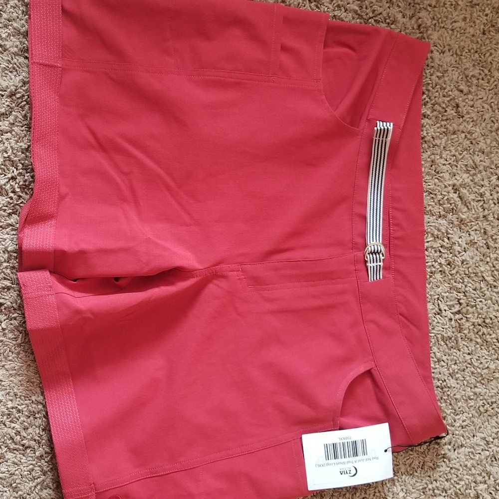 Zyia Red Not Just a Trail Shorts Long